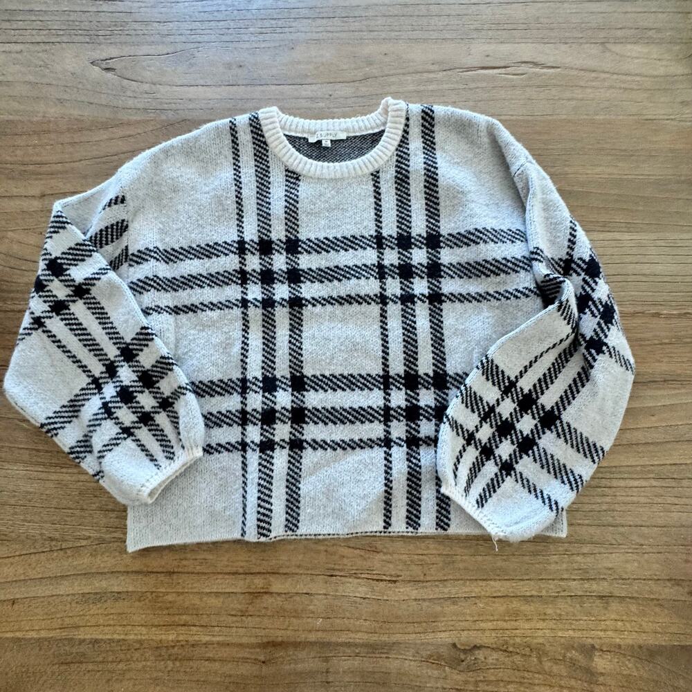 Z Supply Solange Plaid Sweater - Size M